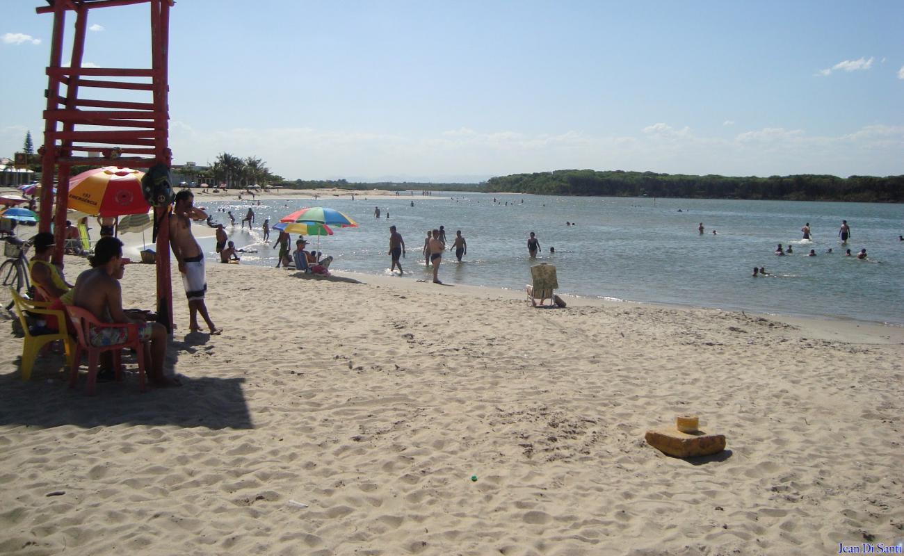 Praia Boca da Barra'in fotoğrafı açık bej kum yüzey ile