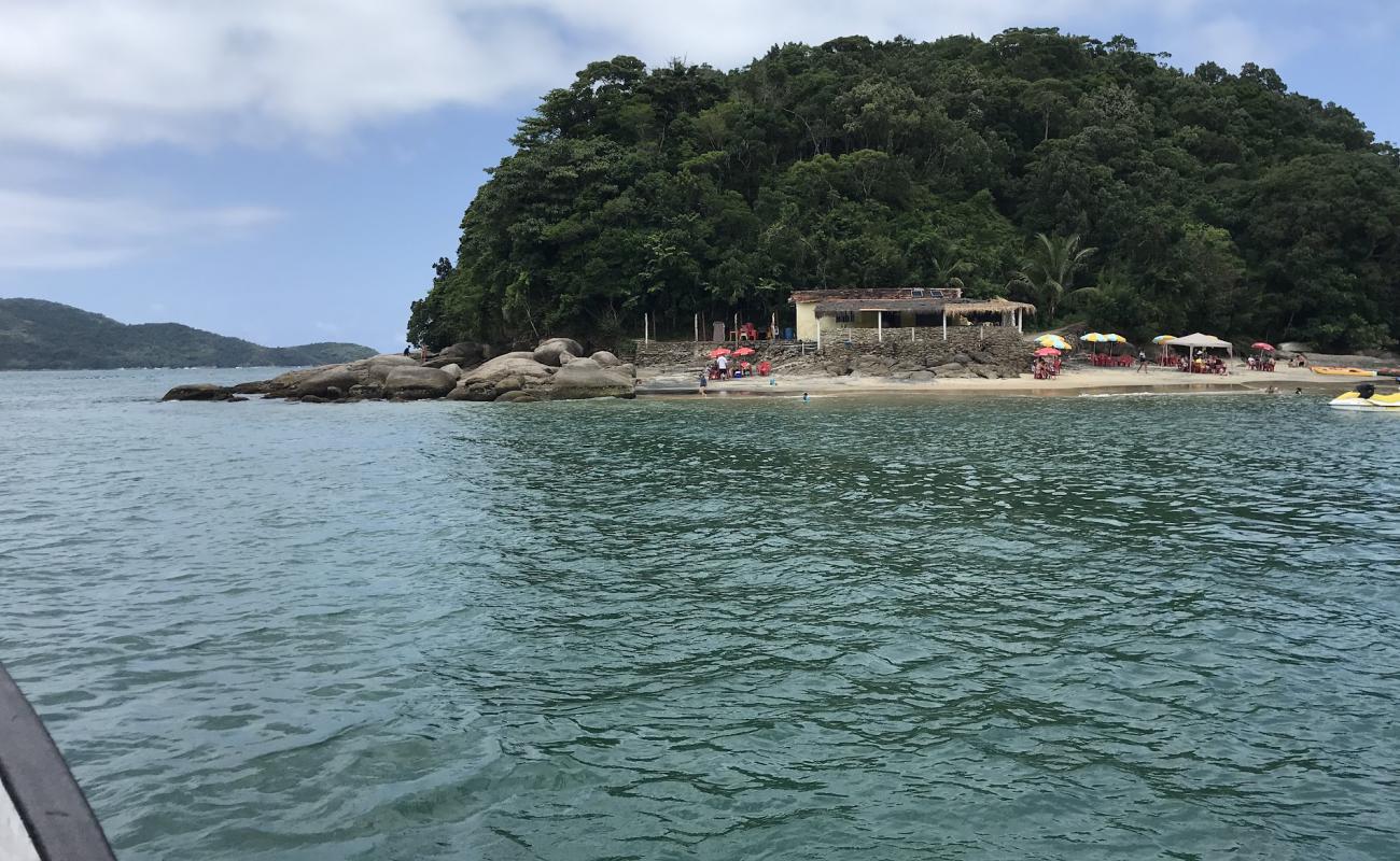 Praia ilha da Cocanha'in fotoğrafı açık bej kum yüzey ile