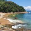 Praia Sul da ilha do Tamandua