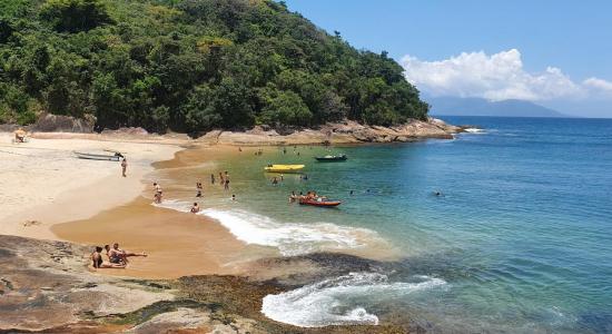 Praia Sul da ilha do Tamandua