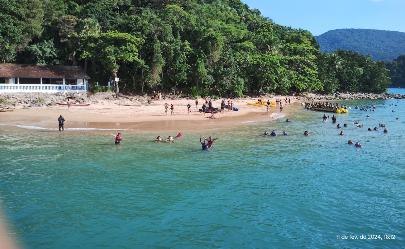 Small Beach of Maranduba Island'in fotoğrafı açık bej kum yüzey ile