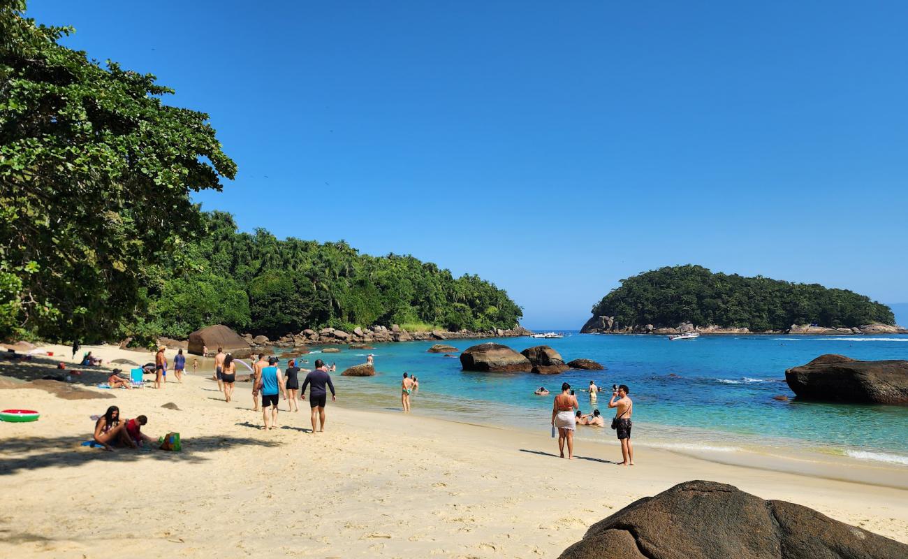 Praia de Fora - Ubatuba'in fotoğrafı açık bej kum yüzey ile