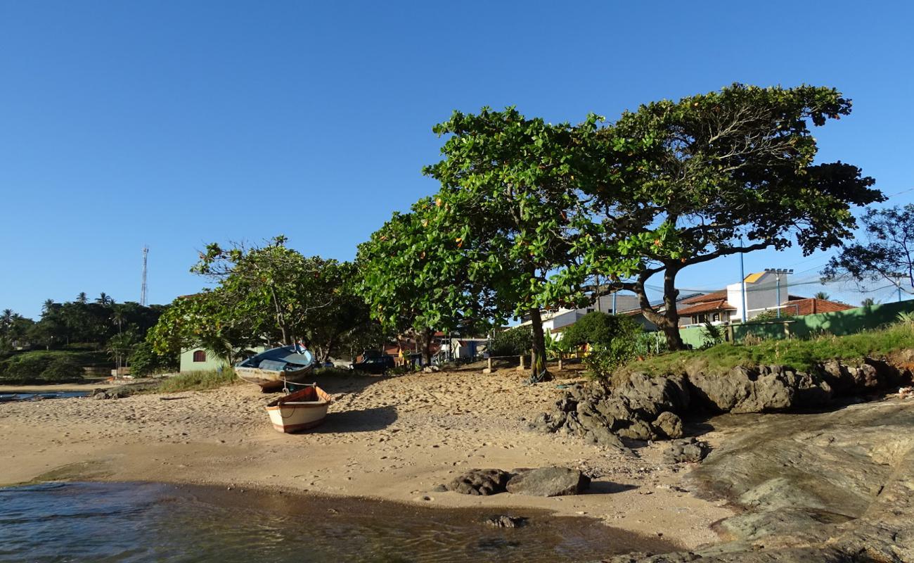 Praia do Urubu'in fotoğrafı açık bej kum yüzey ile