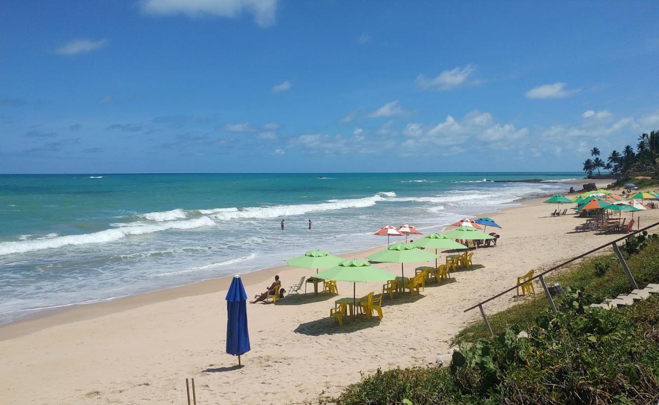 Praia de Jacuma'in fotoğrafı açık bej kum yüzey ile