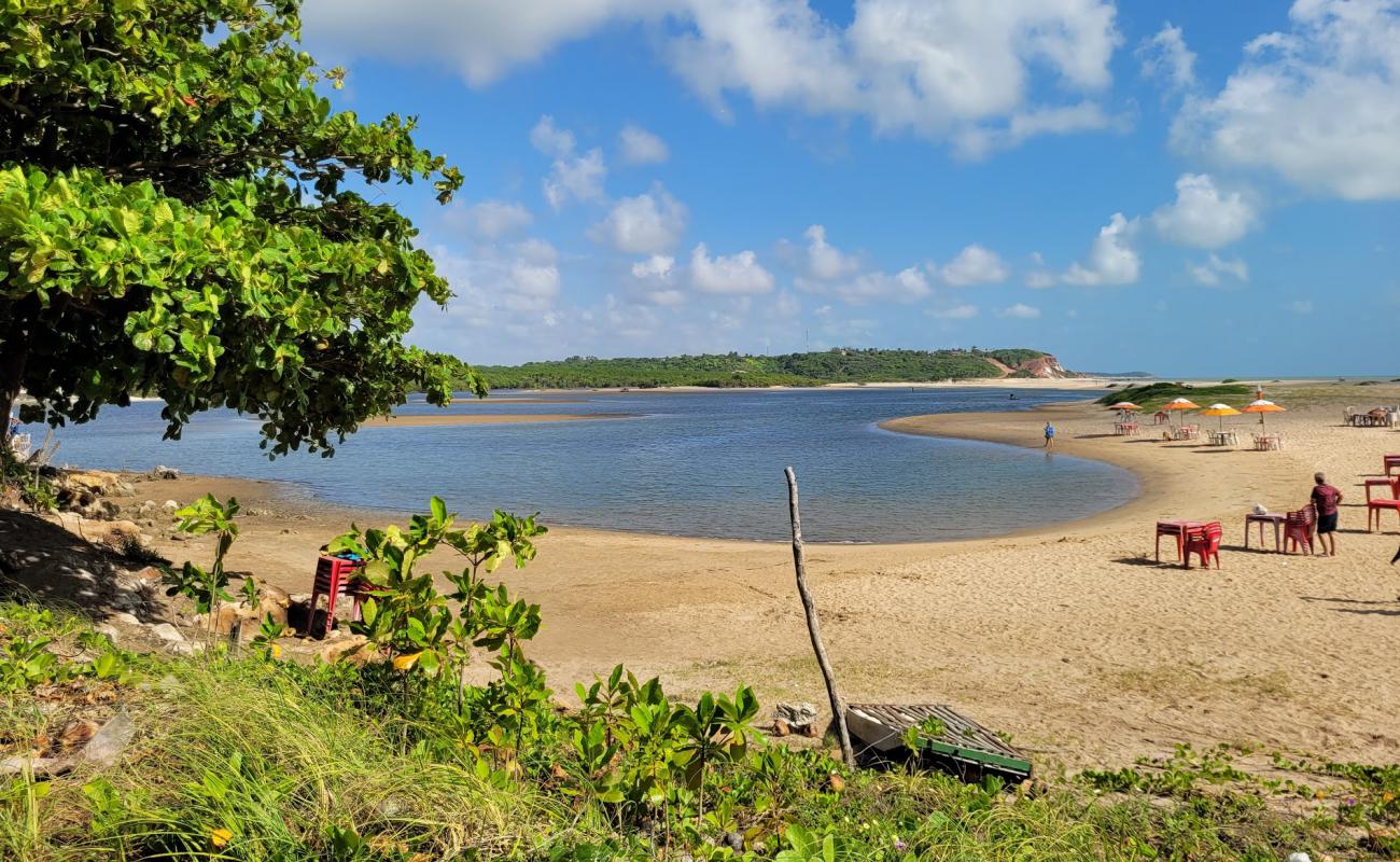 Barra de Gramame Sul Beach'in fotoğrafı açık bej kum yüzey ile