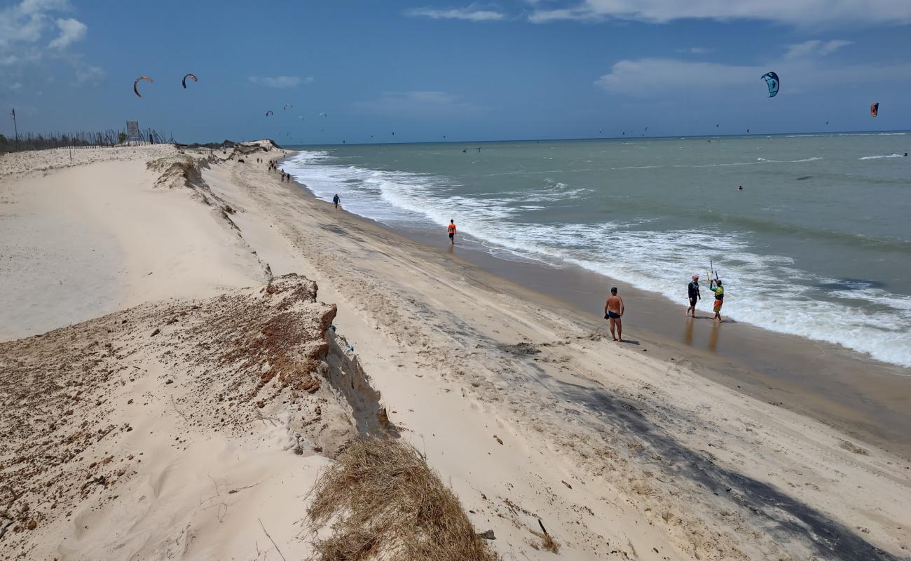Praia de Monte Alegre'in fotoğrafı açık bej kum yüzey ile