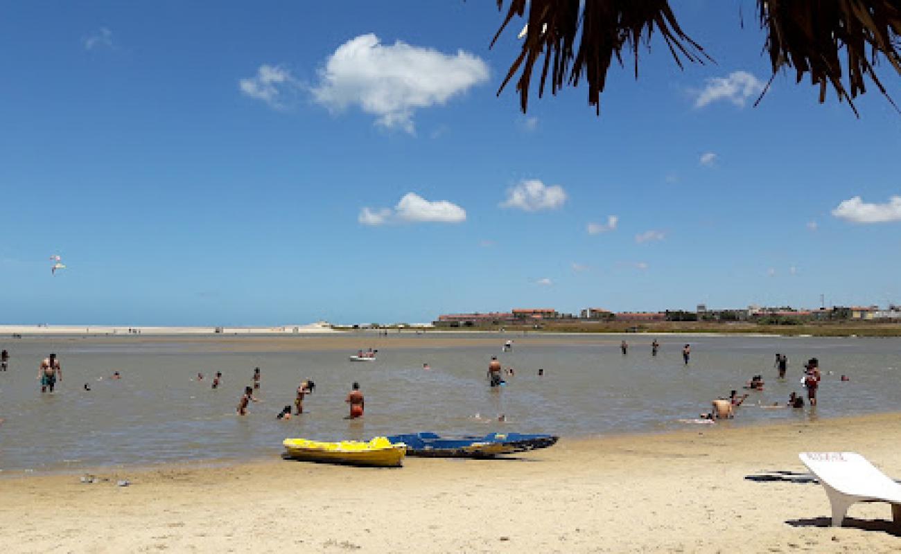 Praia de Lagoa da Tabuba'in fotoğrafı açık bej kum yüzey ile