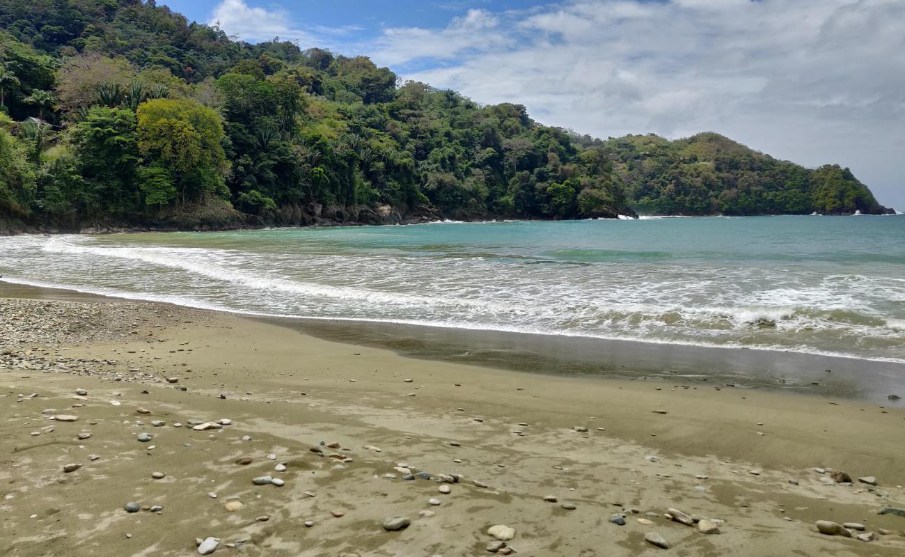 Bloody Bay beach'in fotoğrafı gri kum yüzey ile