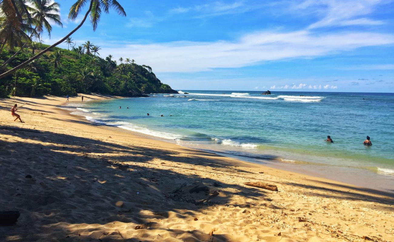 Salybia beach'in fotoğrafı açık bej kum yüzey ile