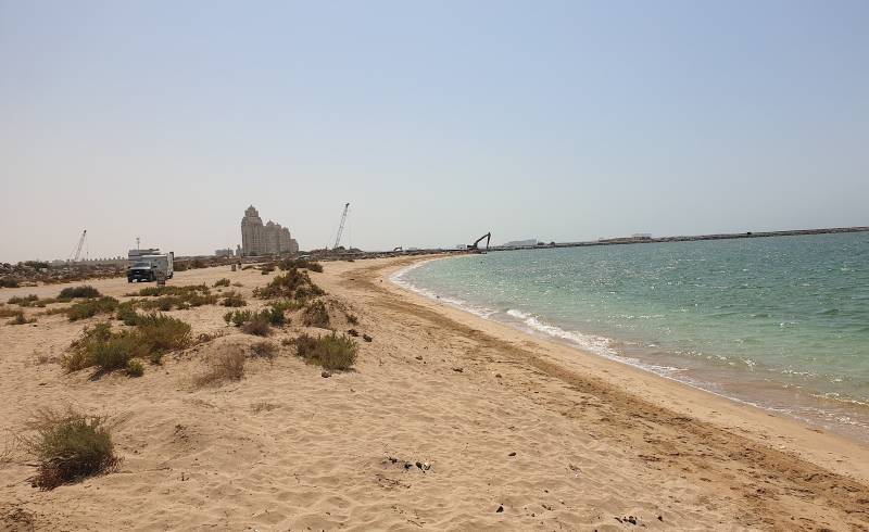 Ras Al Khaimah resort'in fotoğrafı parlak kum yüzey ile