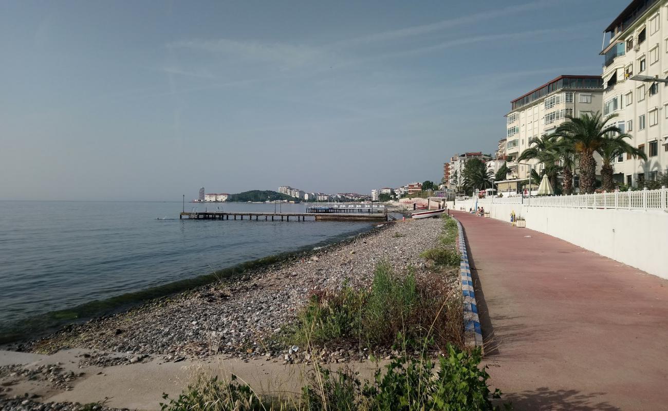 Cinarcik long bay'in fotoğrafı gri çakıl taşı yüzey ile