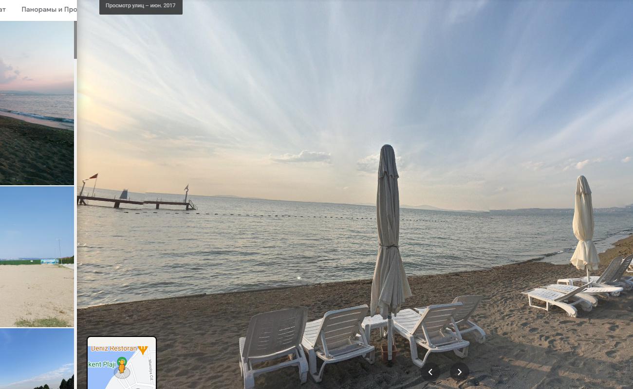 Elmakent beach'in fotoğrafı kahverengi kum yüzey ile