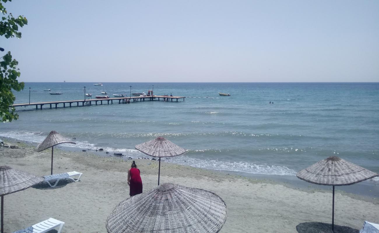 Ohri beach II'in fotoğrafı kahverengi kum yüzey ile