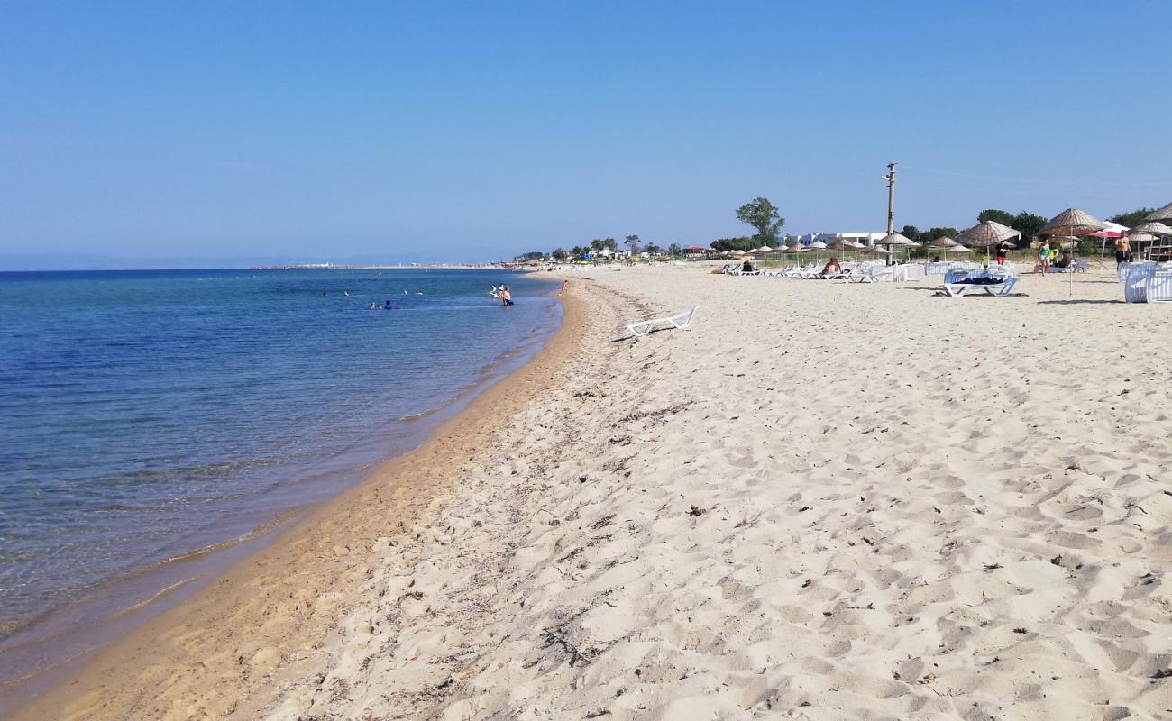 Enez Pirlanta Plaji'in fotoğrafı parlak kum yüzey ile