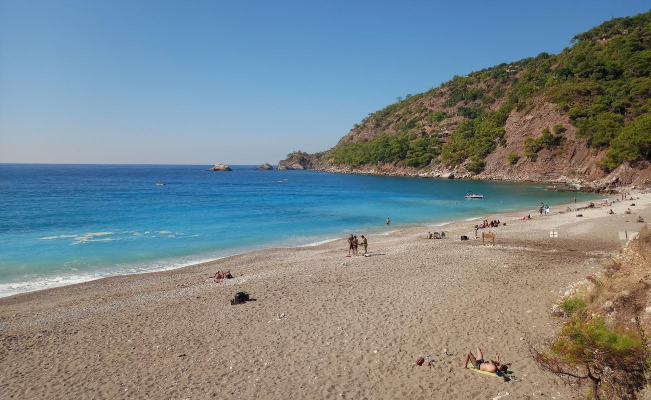 Kabak beach'in fotoğrafı hafif ince çakıl taş yüzey ile