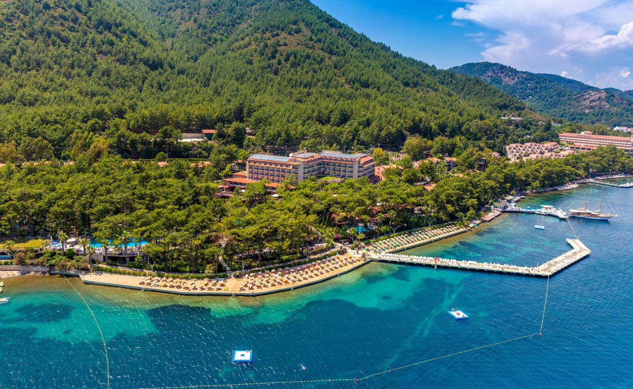 Marmaris Plajı V'in fotoğrafı beton kapak yüzey ile