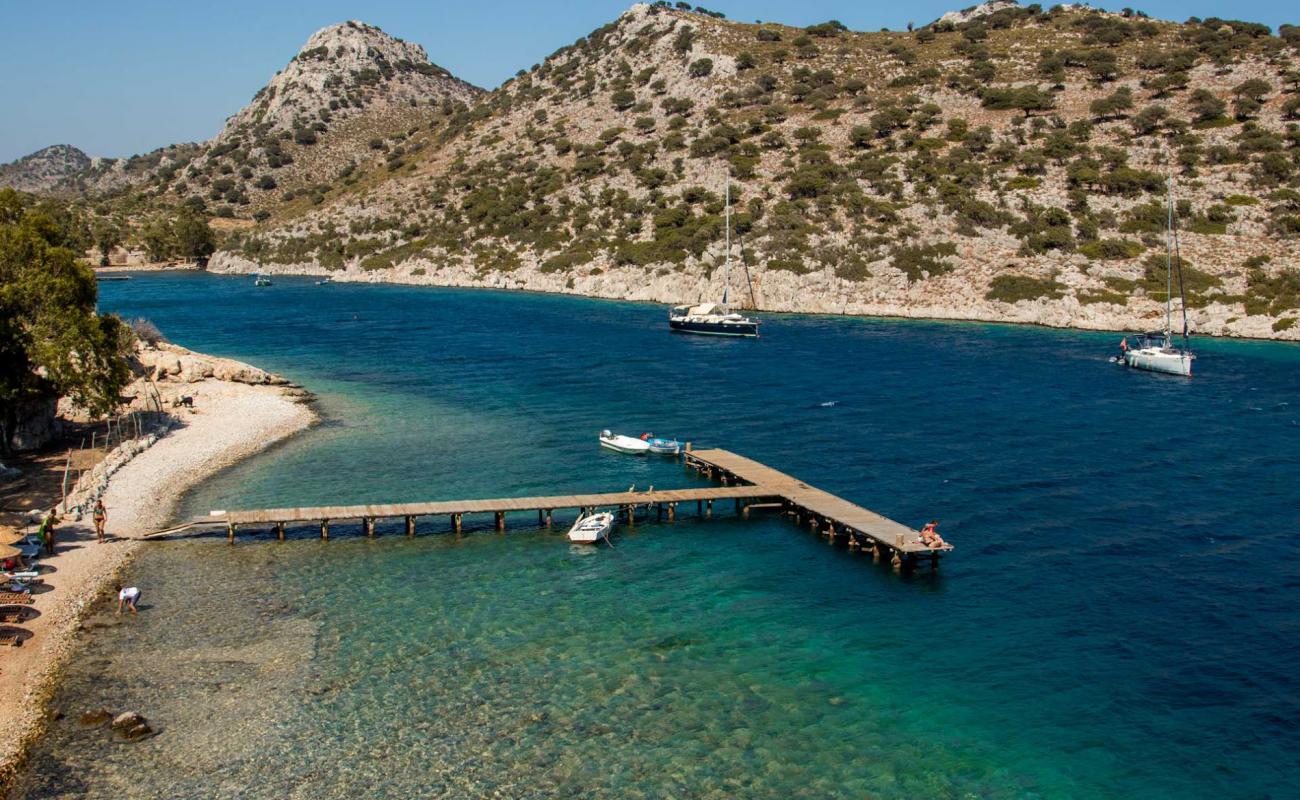 Serce Limanı'in fotoğrafı gri çakıl taşı yüzey ile