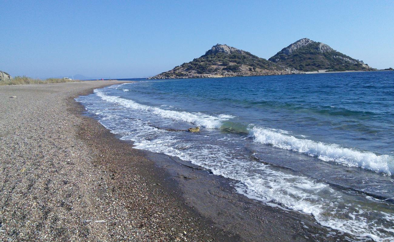 Perili beach II'in fotoğrafı gri ince çakıl taş yüzey ile