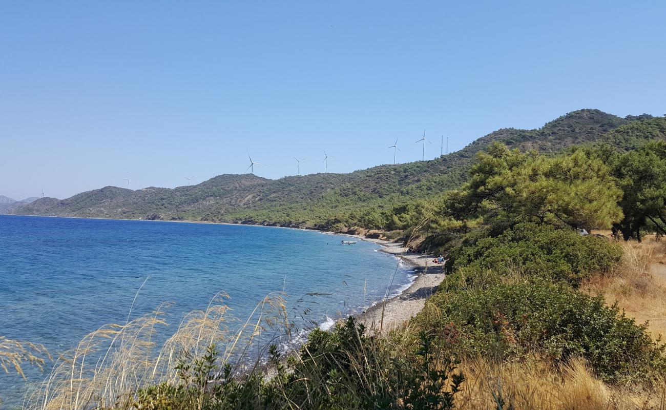 Kizlan Cove beach'in fotoğrafı taşlar yüzey ile