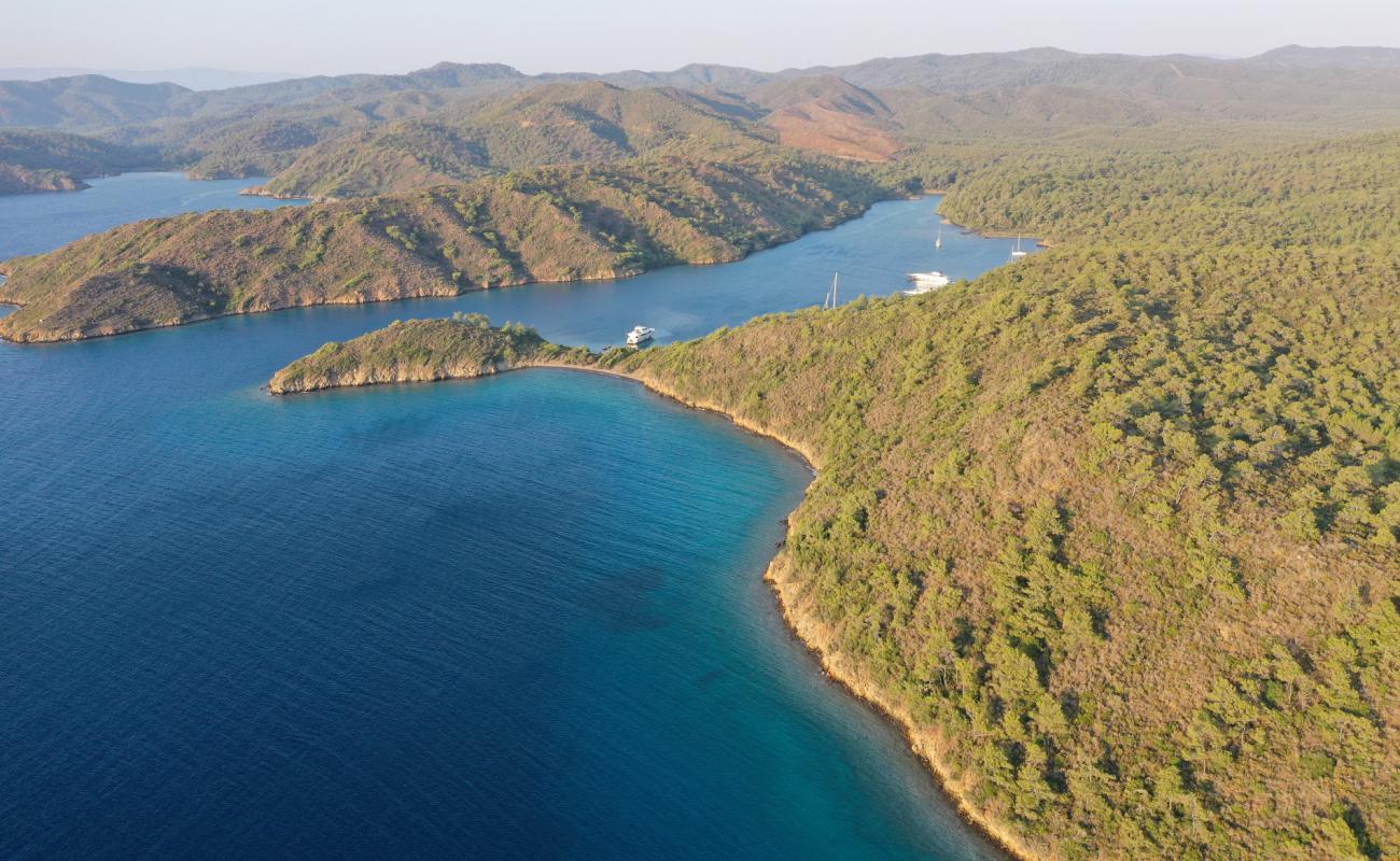 Hisaronu beach VIII'in fotoğrafı gri çakıl taşı yüzey ile