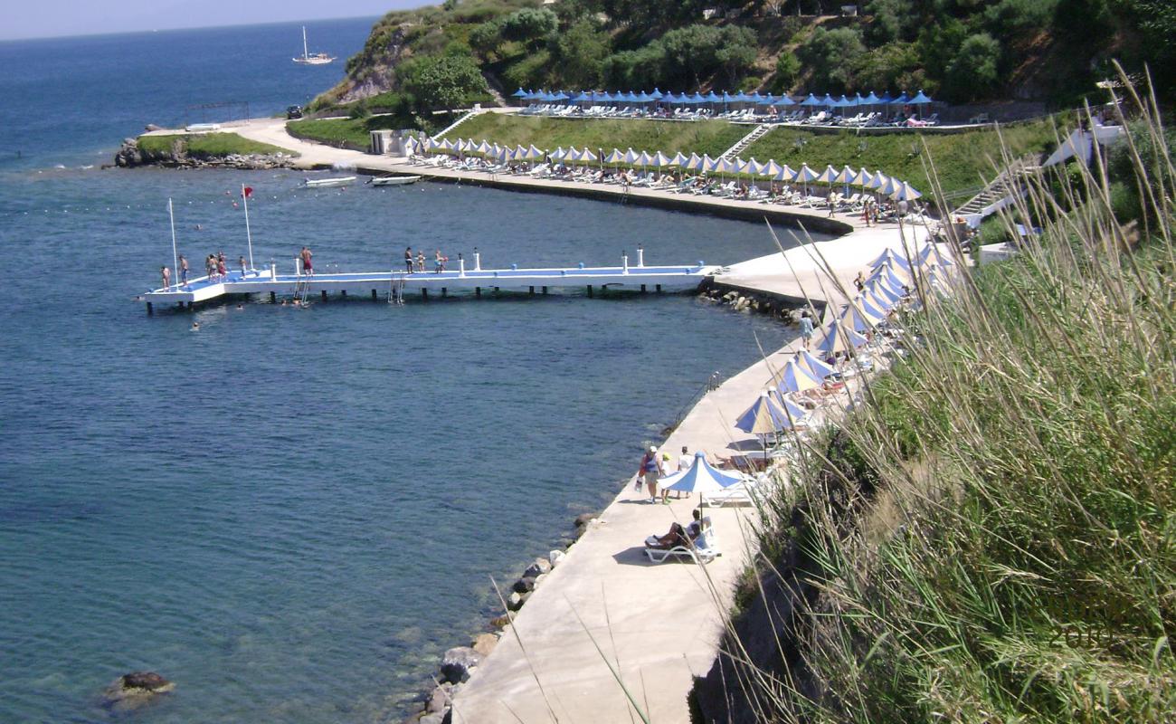 Akyarlar beach'in fotoğrafı beton kapak yüzey ile