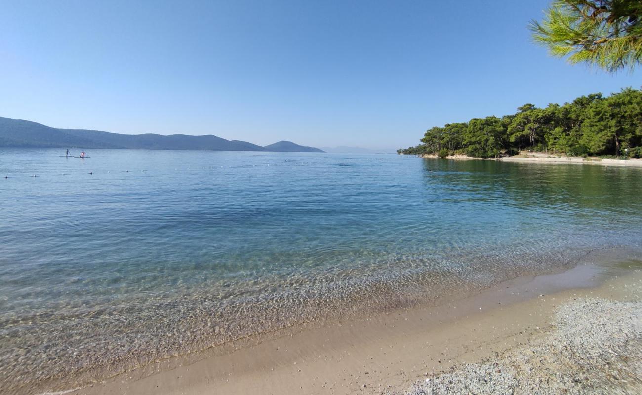 Mandalya beach'in fotoğrafı parlak kum yüzey ile