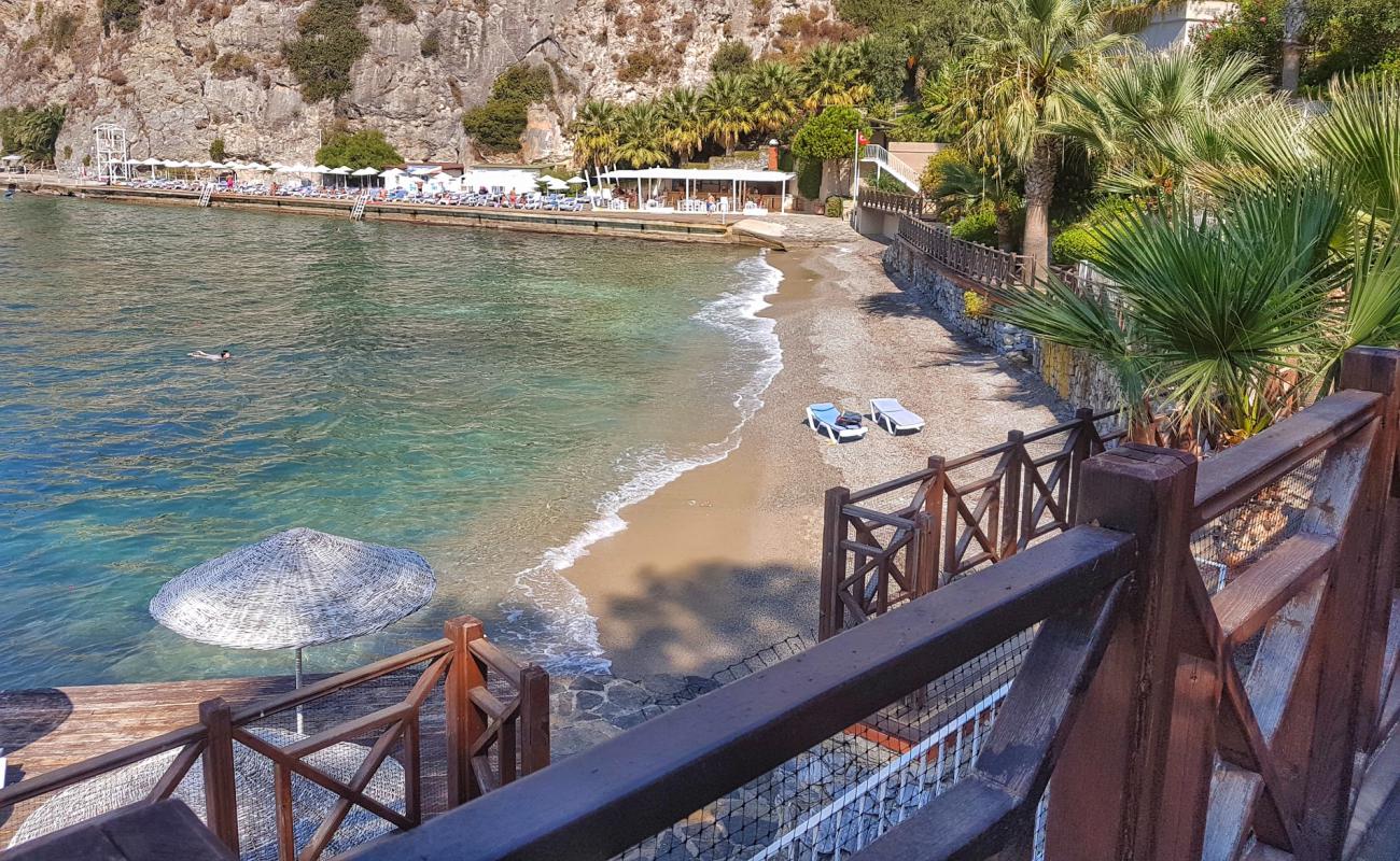 Ladonia beach'in fotoğrafı gri ince çakıl taş yüzey ile