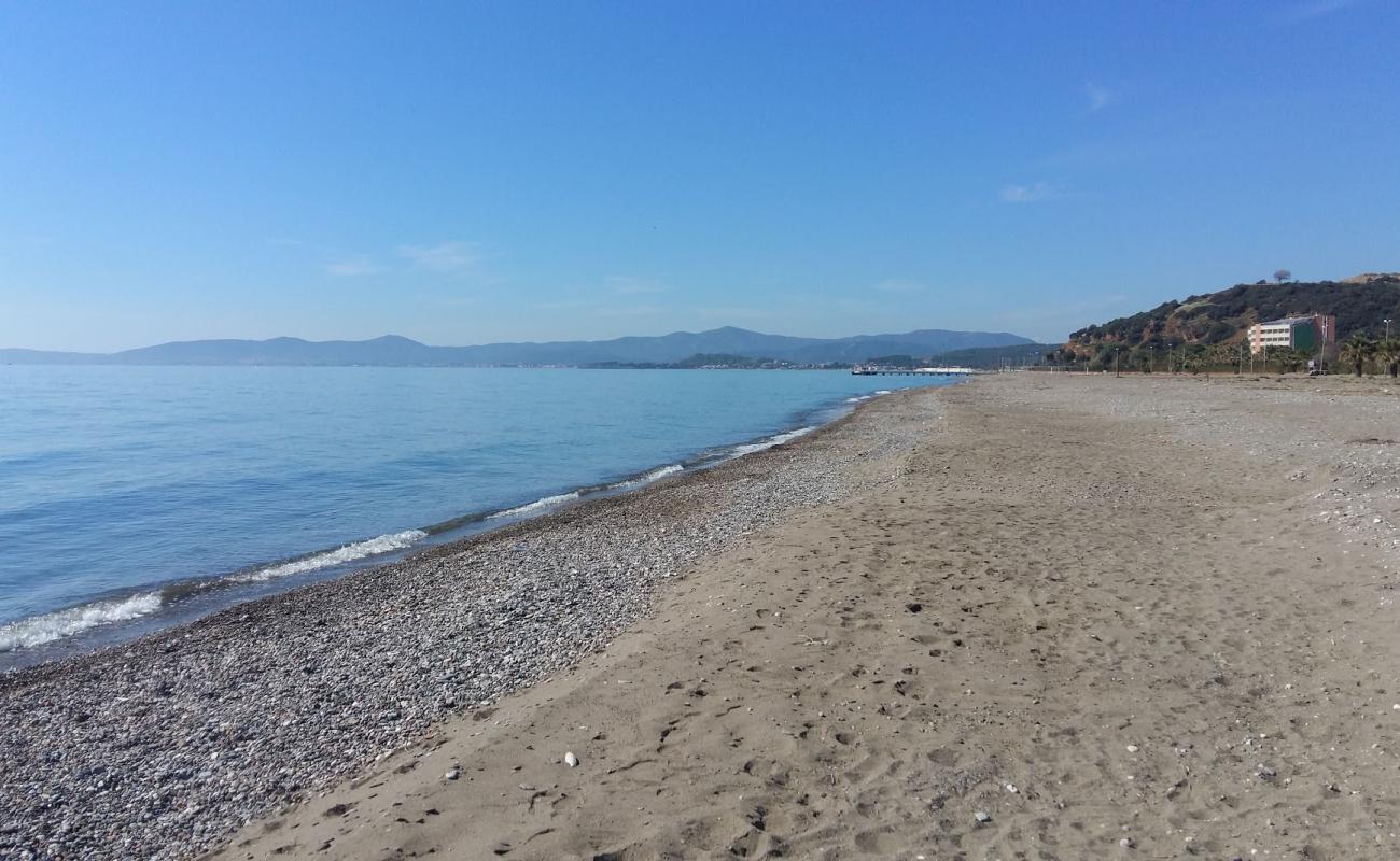 Ozdere beach II'in fotoğrafı bej kum ve çakıl yüzey ile