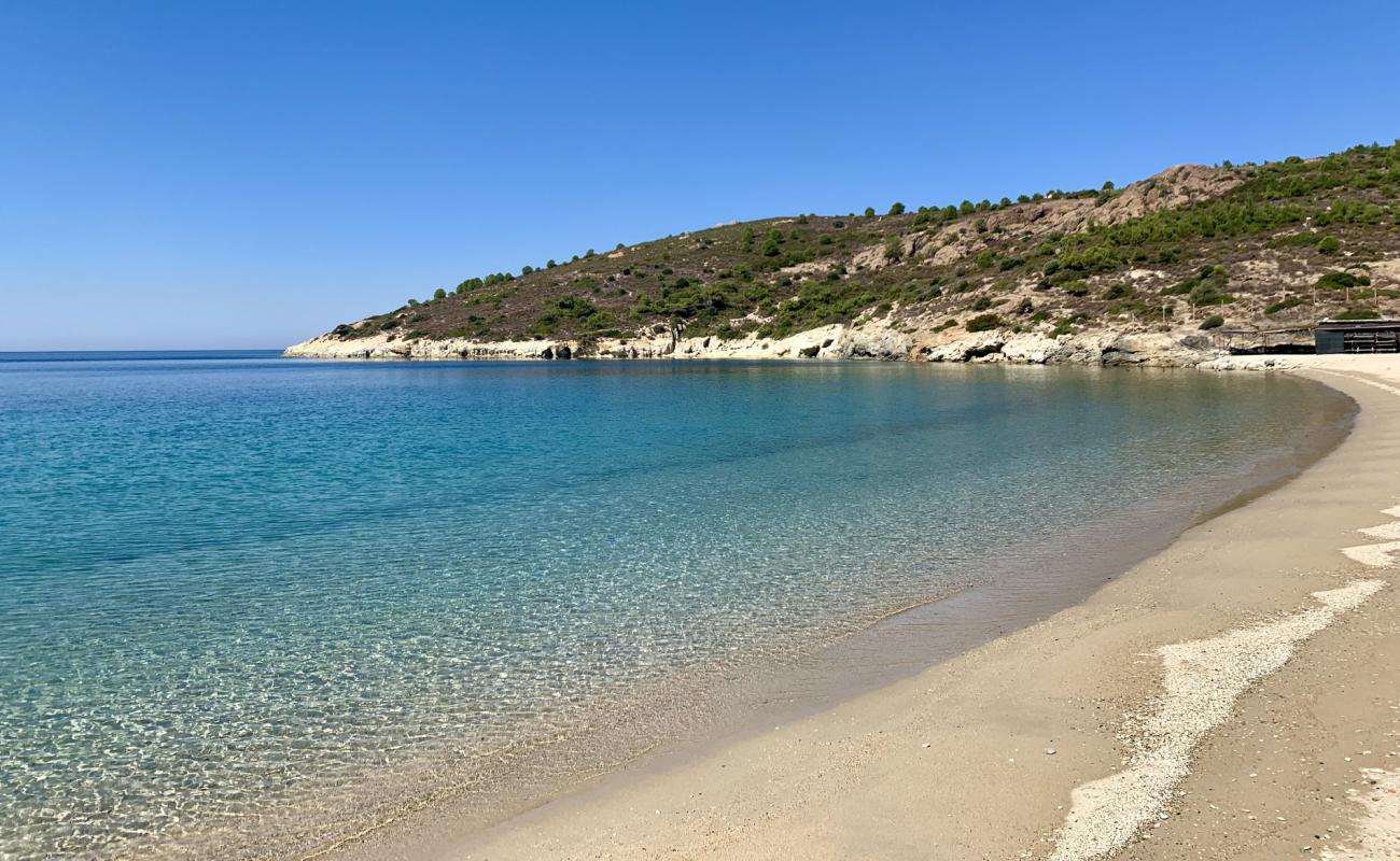 Camping Alani beach'in fotoğrafı kahverengi kum yüzey ile