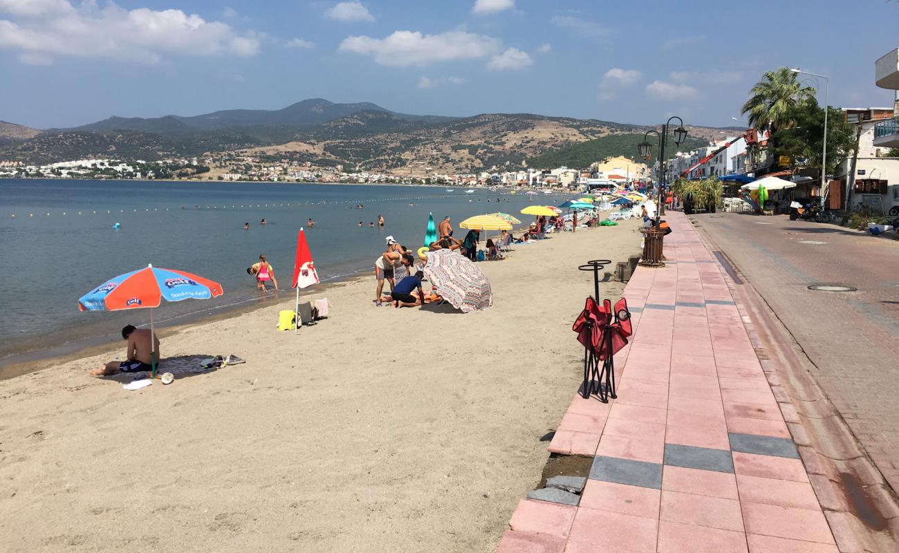 Candarli Plaji'in fotoğrafı açık bej kum yüzey ile
