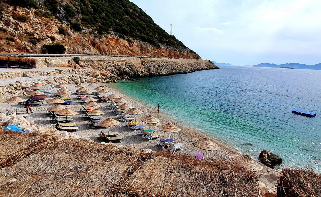 Seyrek Beach'in fotoğrafı hafif ince çakıl taş yüzey ile