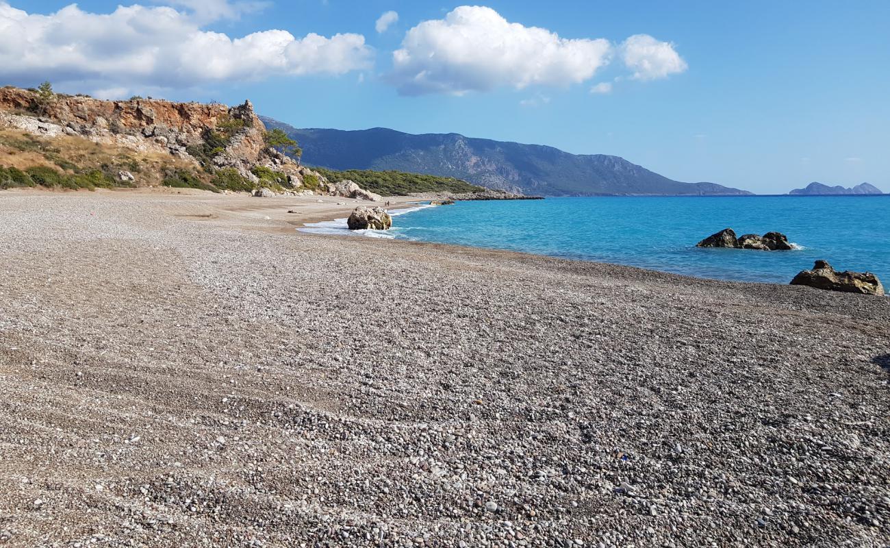 Mavikent Plajı II'in fotoğrafı koyu i̇nce çakıl yüzey ile