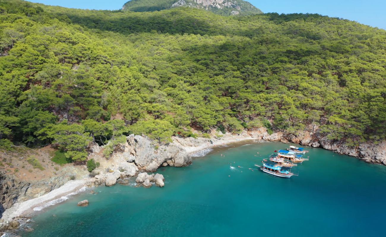 Cennet Koyu'in fotoğrafı bej kum ve çakıl yüzey ile