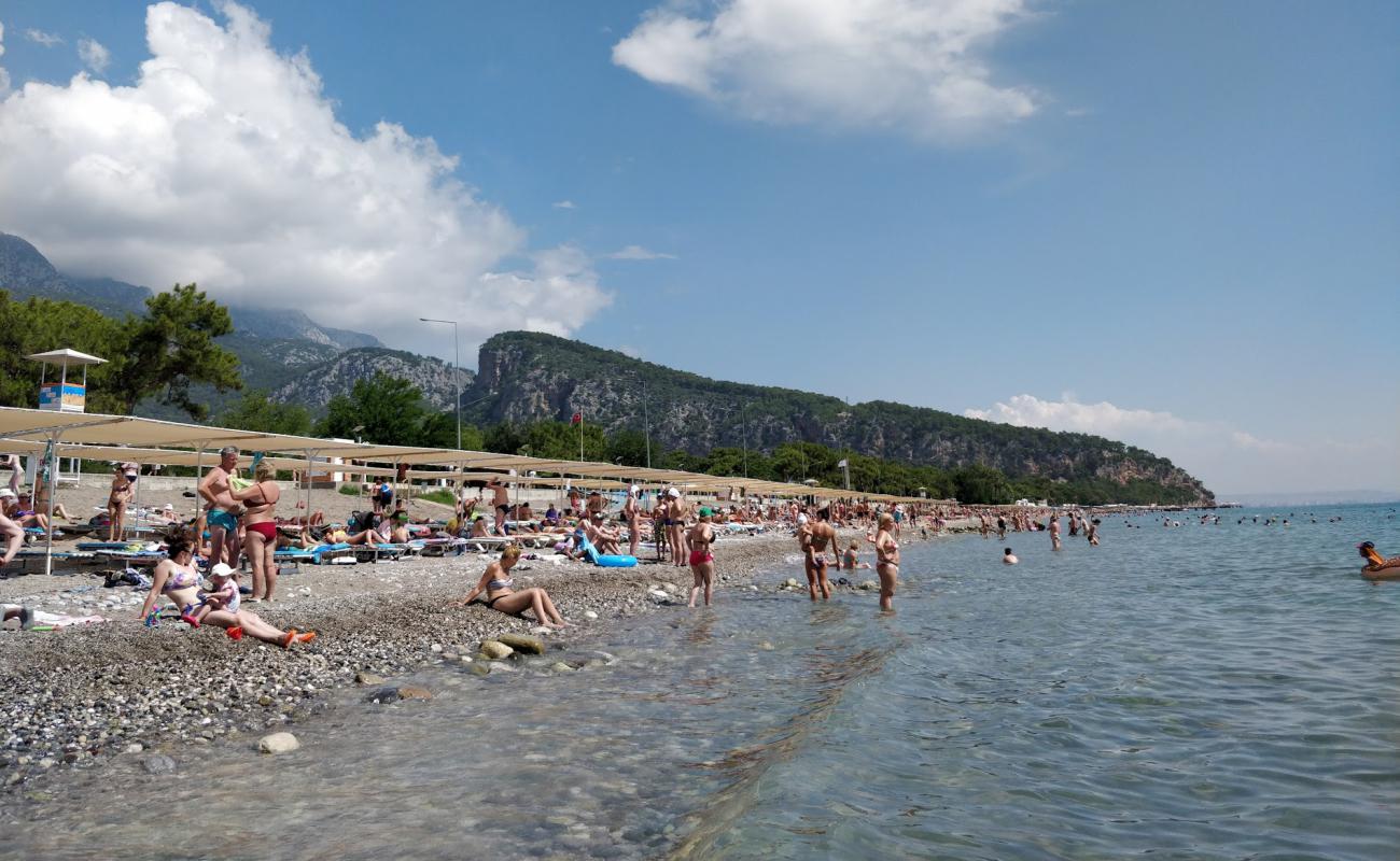 Turkuaz Plajı'in fotoğrafı gri çakıl taşı yüzey ile