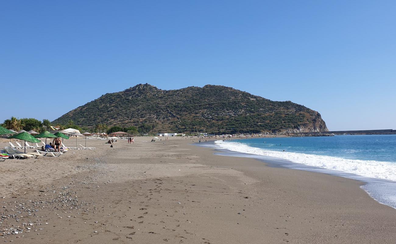 Gazipaşa Halk plajı'in fotoğrafı parlak kum yüzey ile