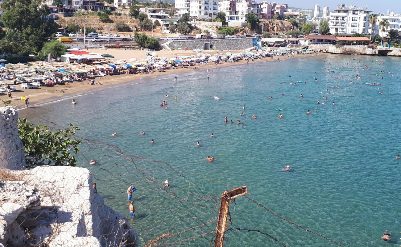 Ayas beach'in fotoğrafı parlak ince kum yüzey ile