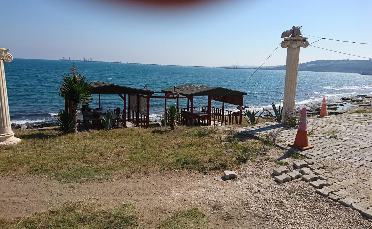 Botas beach II'in fotoğrafı bej kum ve kayalar yüzey ile