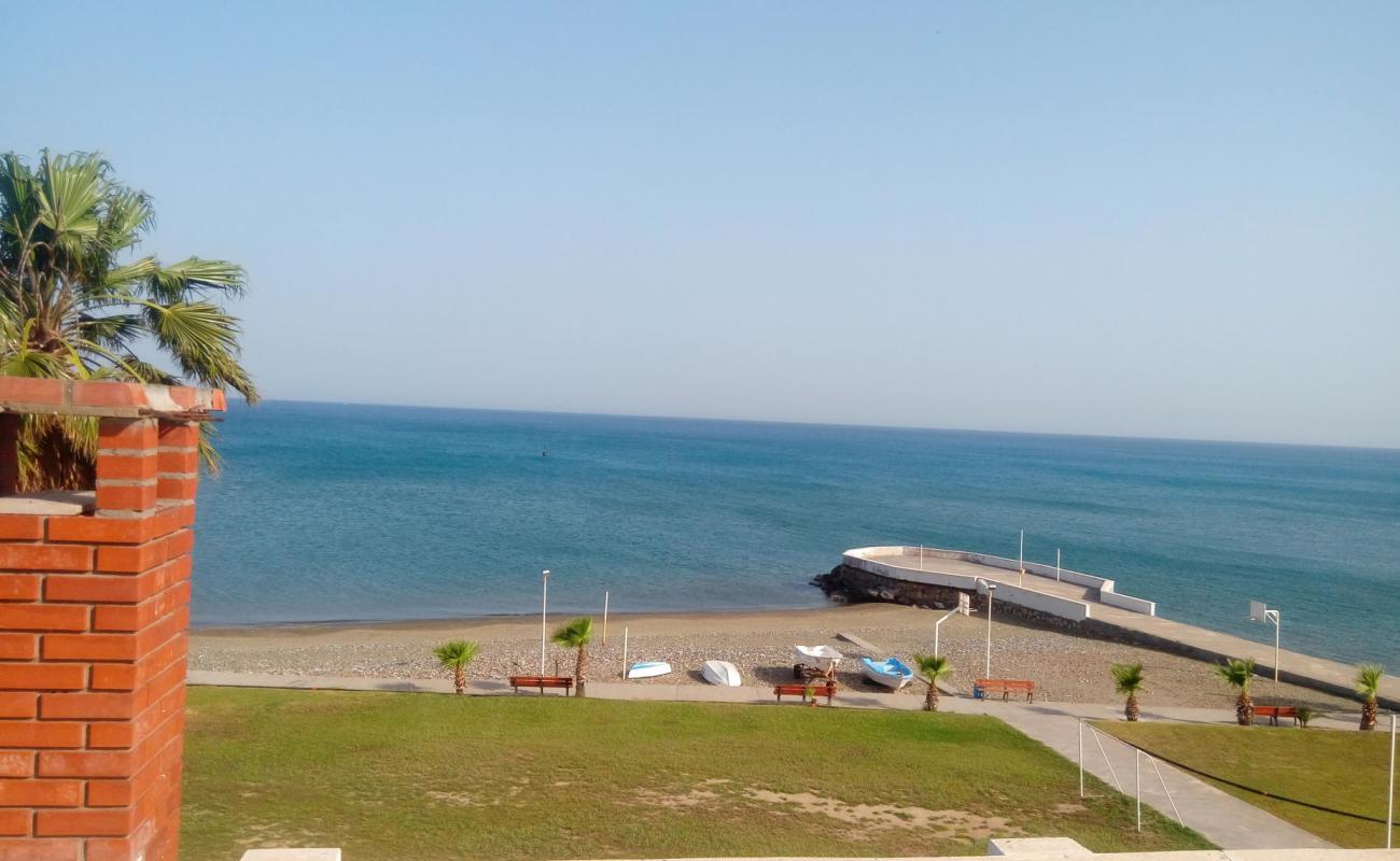 Micana Rhosus beach'in fotoğrafı parlak kum yüzey ile