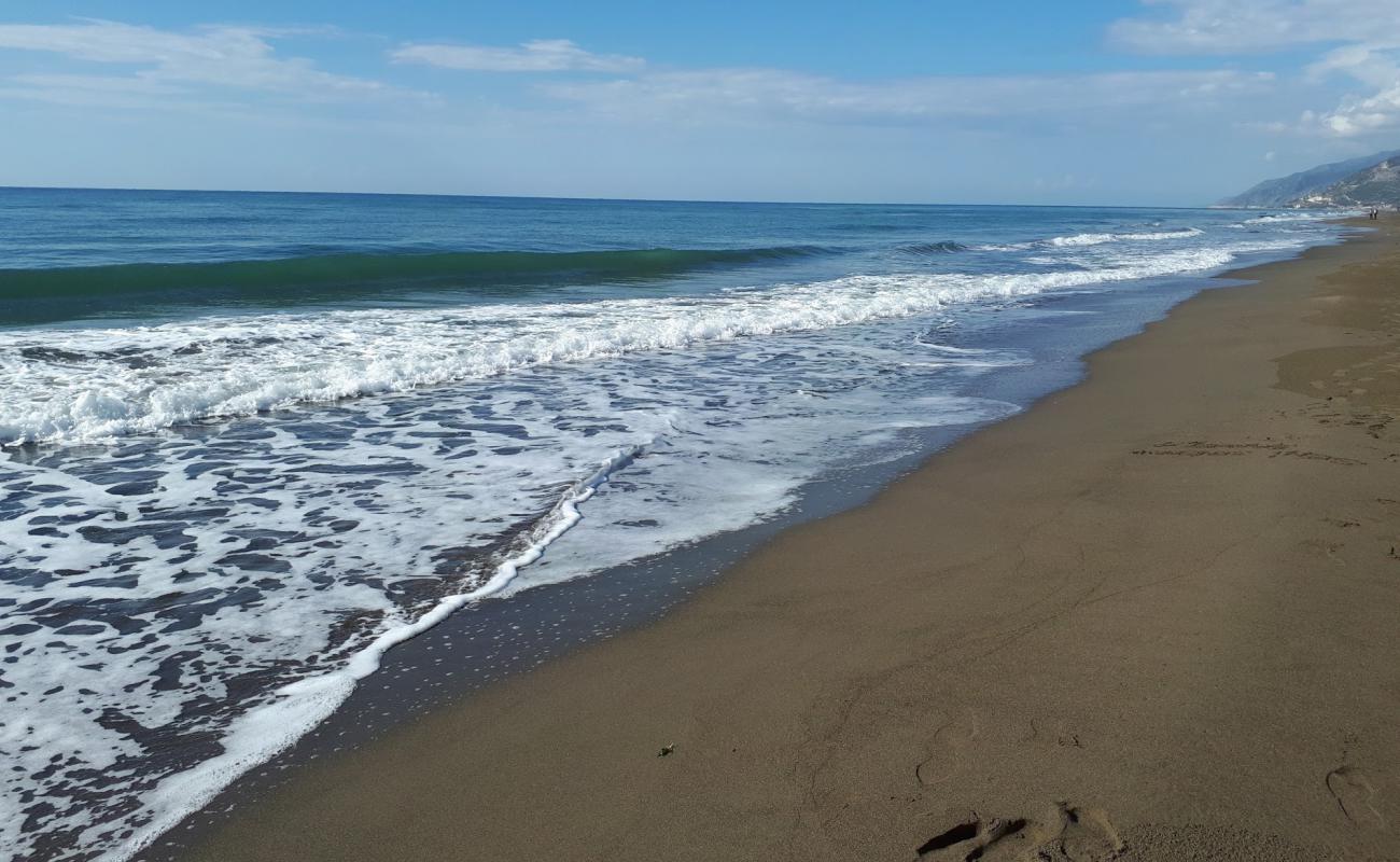 Truva beach'in fotoğrafı parlak kum yüzey ile