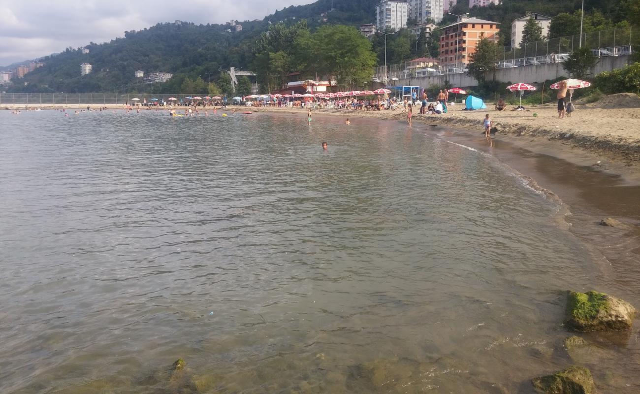 Surmene Voha Beach'in fotoğrafı açık bej kum yüzey ile