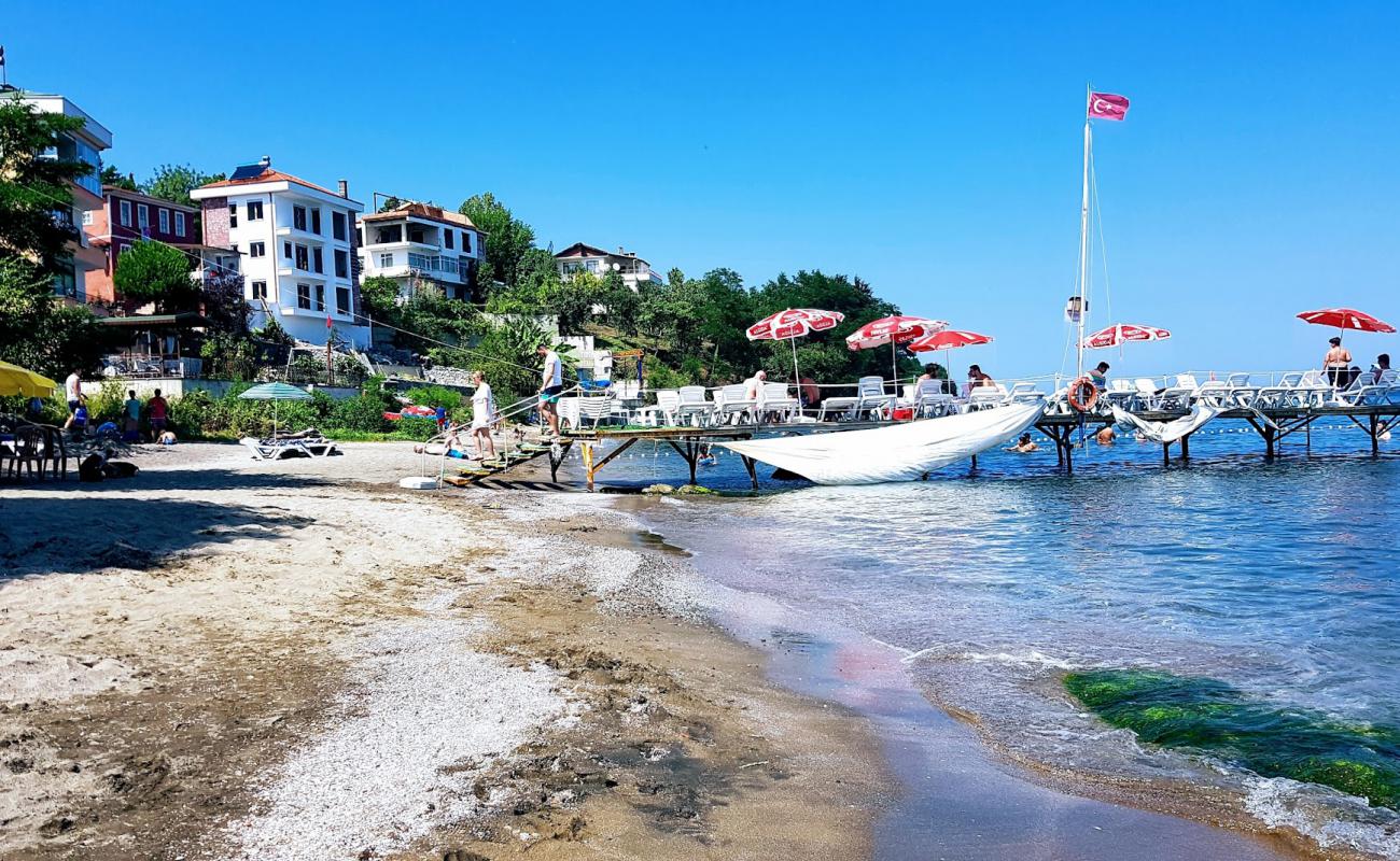 Deniz Kabugu Plaji'in fotoğrafı gri kum ve çakıllar yüzey ile