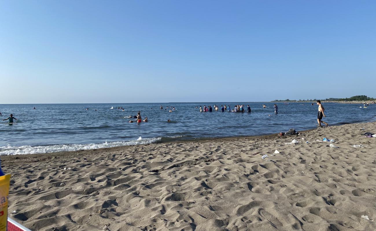 Costal Sahili'in fotoğrafı gri kum yüzey ile