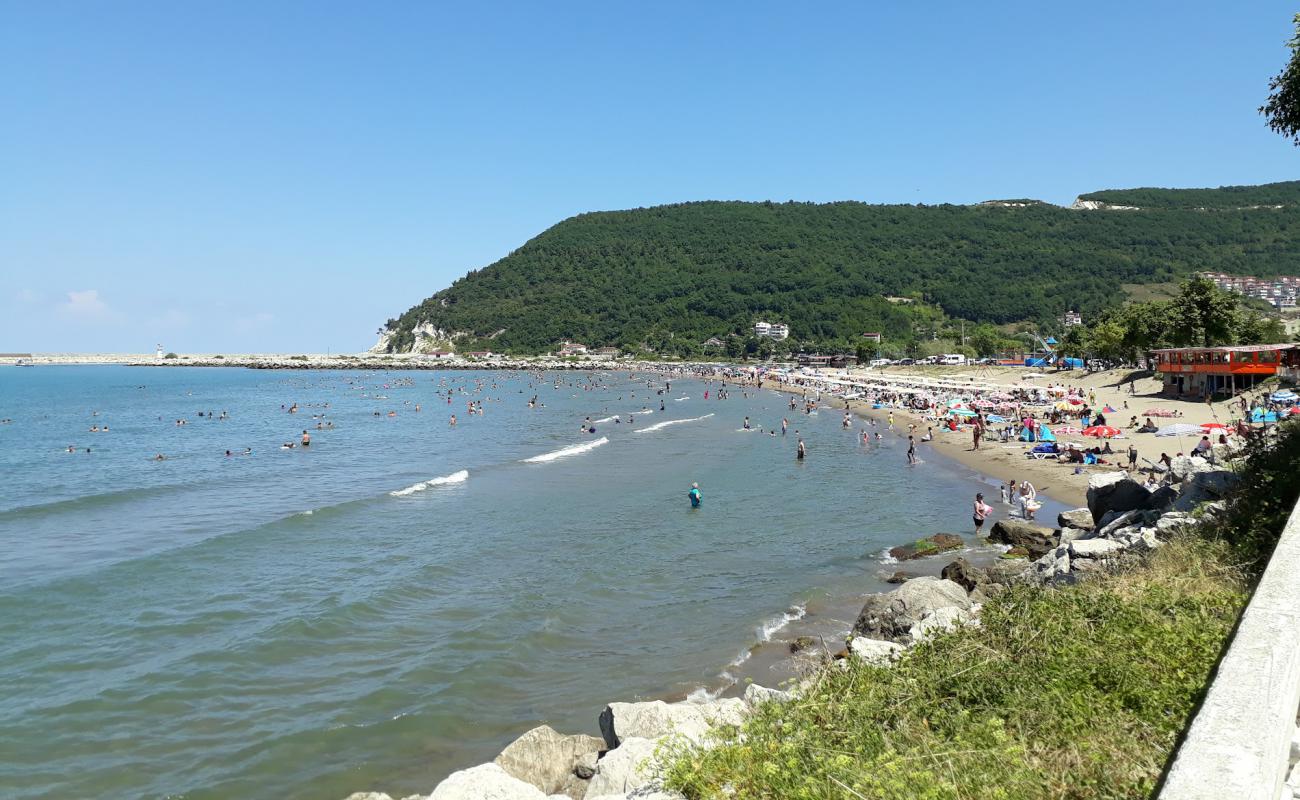 Cide Halk Plaji'in fotoğrafı açık bej kum yüzey ile