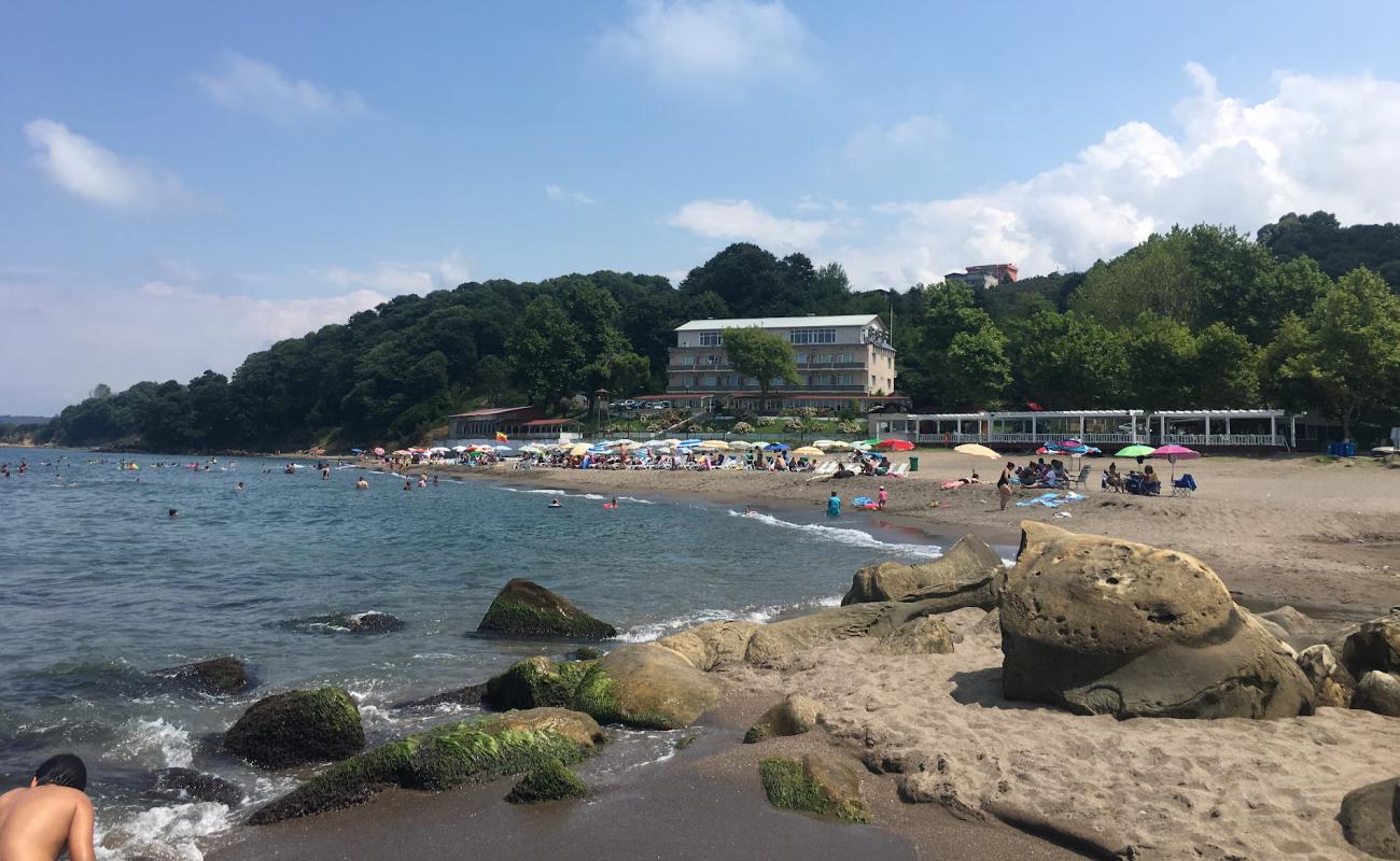 Kalkin Plajı'in fotoğrafı açık bej kum yüzey ile