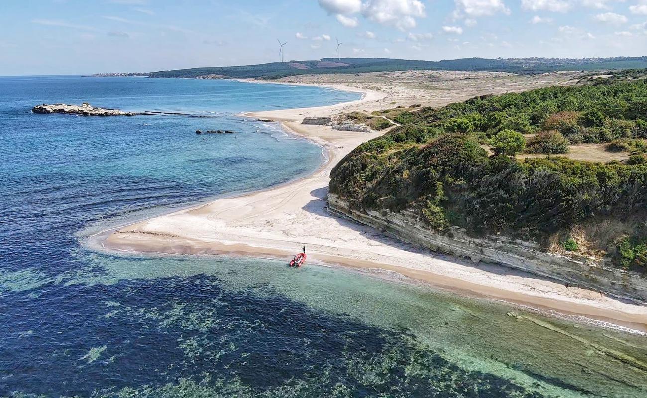 Uzunkum nature park'in fotoğrafı parlak kum yüzey ile