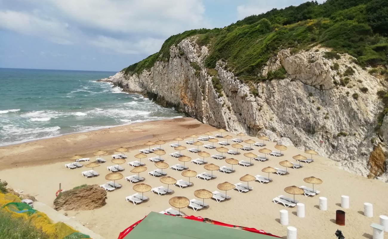 Saklikoy Beach'in fotoğrafı parlak kum yüzey ile