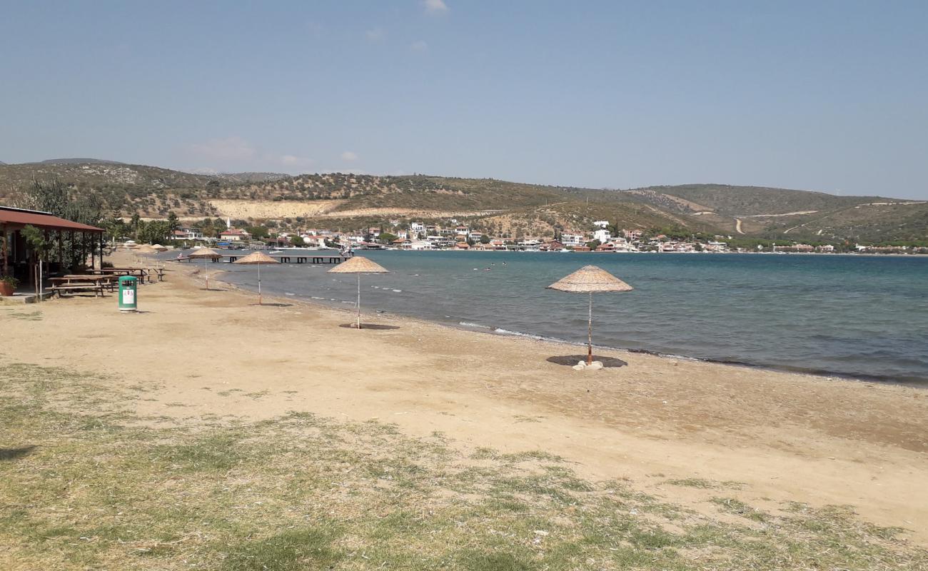 Balıklıova Plajı'in fotoğrafı gri kum yüzey ile