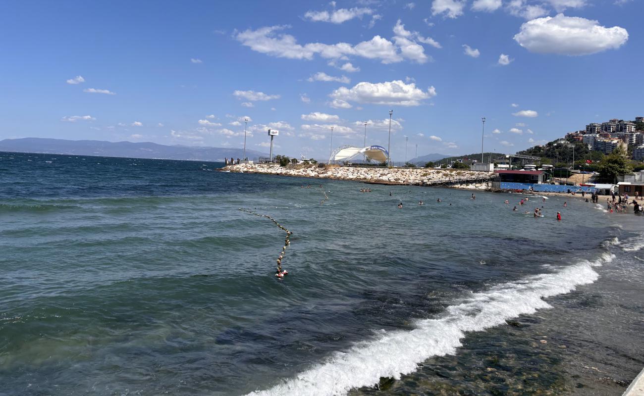 Güzelyalı Sahili'in fotoğrafı açık bej kum yüzey ile