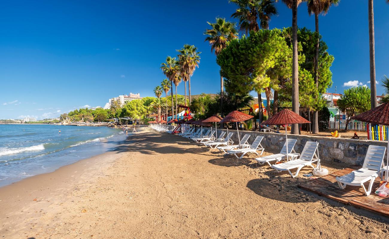 Ephesia Holiday Beach Club'in fotoğrafı açık bej kum yüzey ile