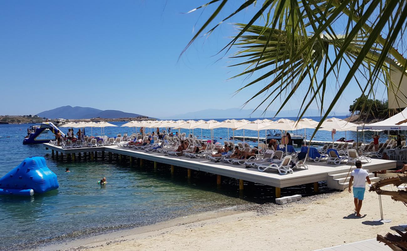 Royal Arena Plaji'in fotoğrafı gri kum yüzey ile